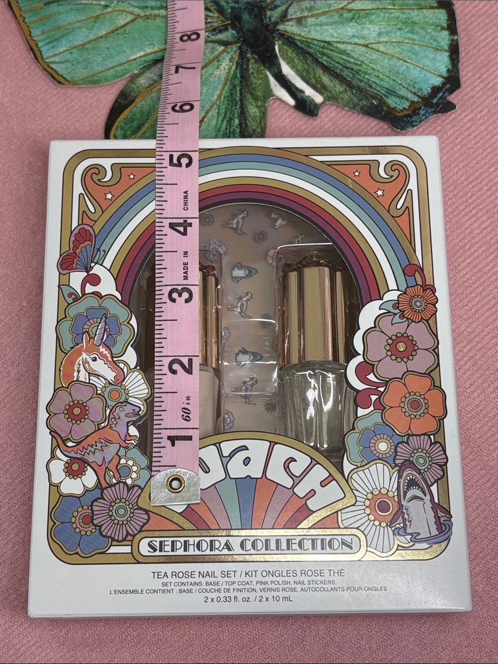 Coach x Sephora Nail Set Tea Rose Limited Edition Collection New in Box - Picture 9 of 12